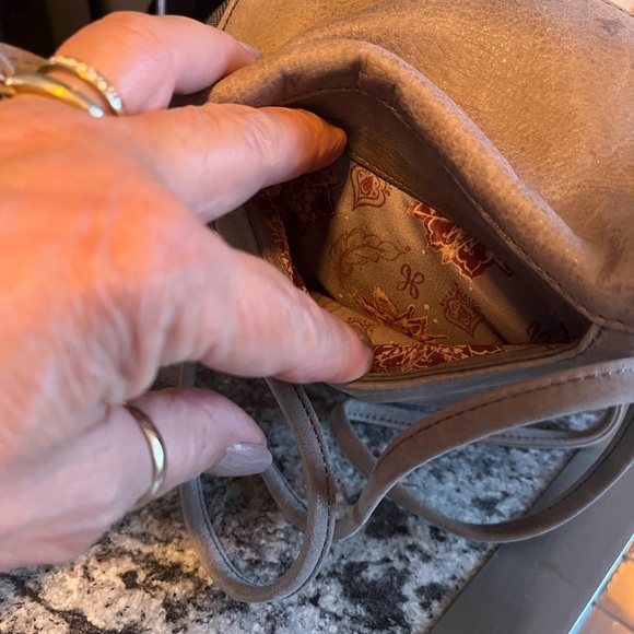 HOBO Stream Convertible Leather Backpack Titanium SO-82286 NWT - Picture 5 of 8